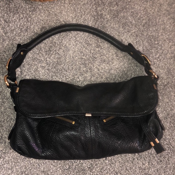 B Makowsky genuine pebbled leather small satchel - Picture 3 of 6